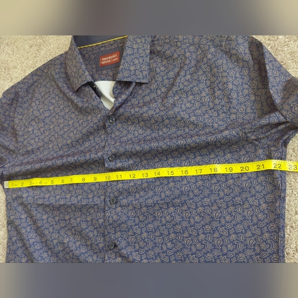 Men's Blue/Purple Patterned Shirt - Picture 5 of 7